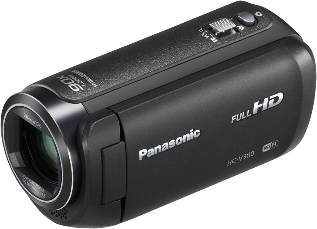 Panasonic HC-V380EB-K Full-HD Handheld Video Camera with 50x Optical Zoom - Black