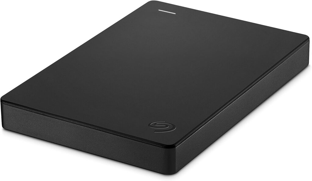 Seagate Portable Drive, 2TB, External Hard Drive, Classic Black, for PC Laptop and Mac, 2 year Rescue Services, Amazon Exclusive (STGX2000400)