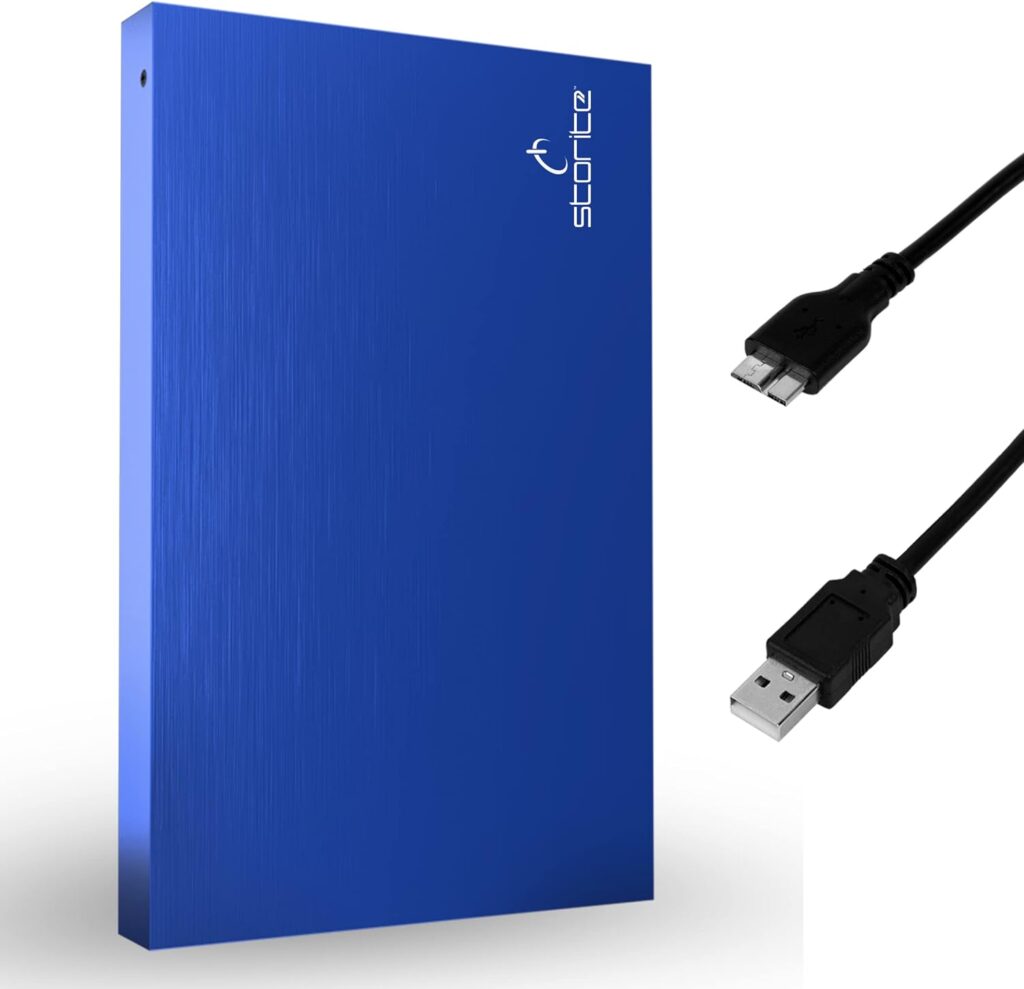 Storite External Portable Hard Drive 1TB with USB 3.0, External Backup Storage, Fast Data Transfer Suitable for PC, Mac, Xbox One, Window, Gaming, Laptop, and Desktop (Blue) : Amazon.co.uk: Computers Accessories