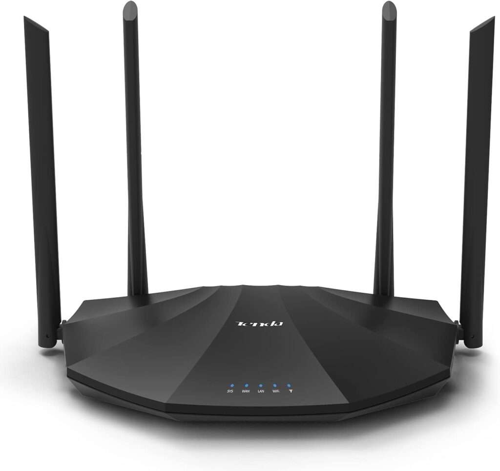 Tenda AC19 AC2100 Wi-Fi Router - Dual Band Gigabit Speed Up to 2100 Mbps,a USB 2.0 Port, MU-MIMO,5 Gigabit LAN Ports, Easy Setup,Supports Guest Network,Parental Control,Client Filter,IPv6