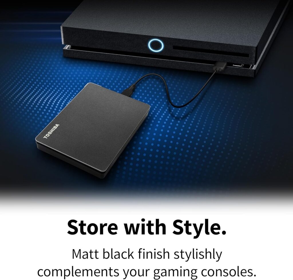 Toshiba Canvio Partner 1TB Portable 2.5 External HDD, USB 3.2 Gen 1, Mac and Windows Compatible, USB Powered