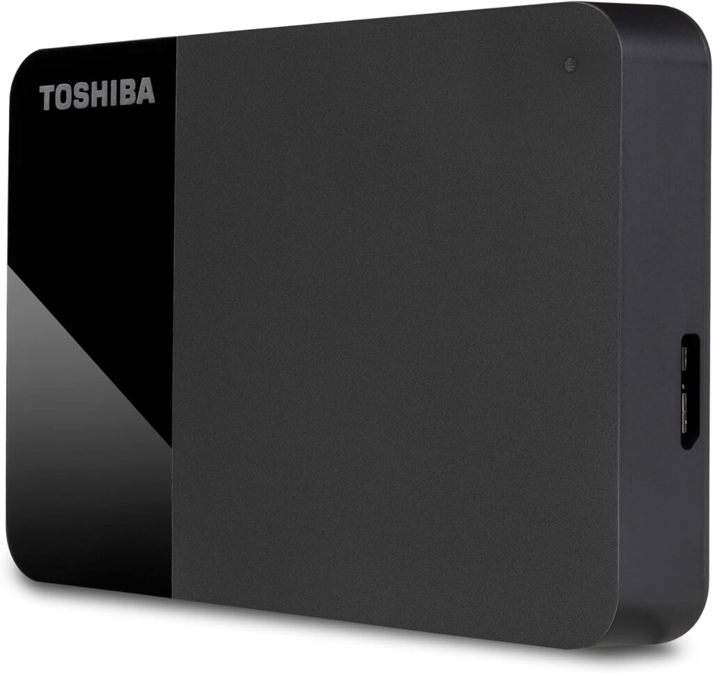 Toshiba Canvio Partner 1TB Portable 2.5 External HDD, USB 3.2 Gen 1, Mac and Windows Compatible, USB Powered