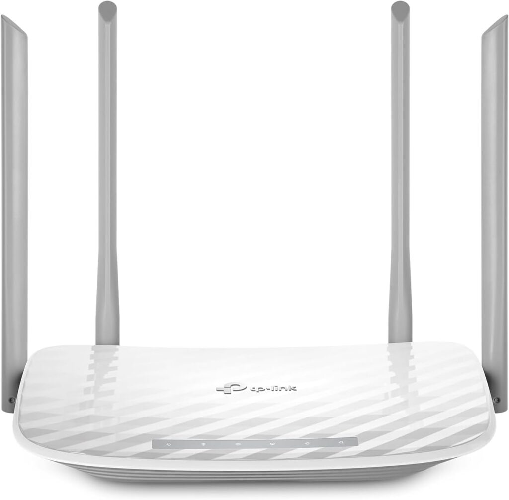 TP-Link AC1200 Wireless Dual Band Wi-Fi Router, Wi-Fi Speed Up to 867 Mbps/5 GHz + 300 Mbps/2.4 GHz, 4+1 Fast Ports, Single-Core CPU, Parental Control, Easy setup (Archer C50)