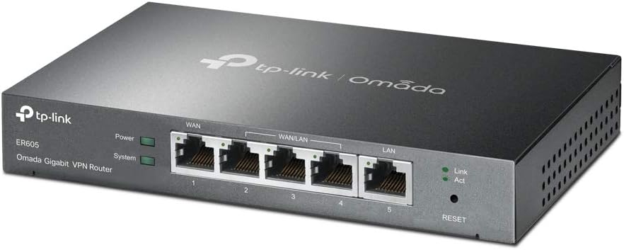 TP-Link SafeStream Business Gigabit Multi-WAN VPN Router, Supports IPsec/PPTP/L2TP/ OpenVPN, Up to 100 IPsec VPN Tunnels, Easy Management (ER7206)
