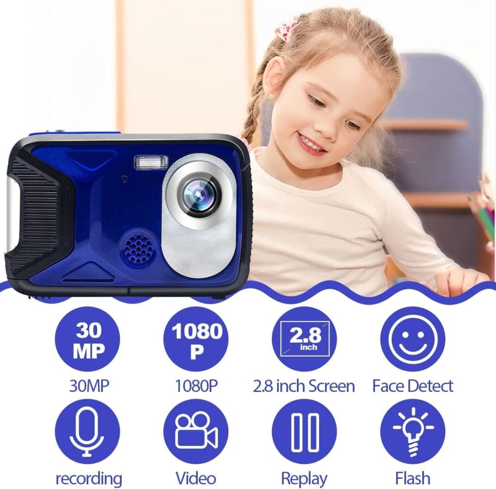 Video Camera Camcorder Digital Camera Recorder Full HD 1080P 24MP 270 Degree Rotation Camcorder Camera with LCD Fill Light and Picture Editing Function,Cameras for Photography and Video for Teens