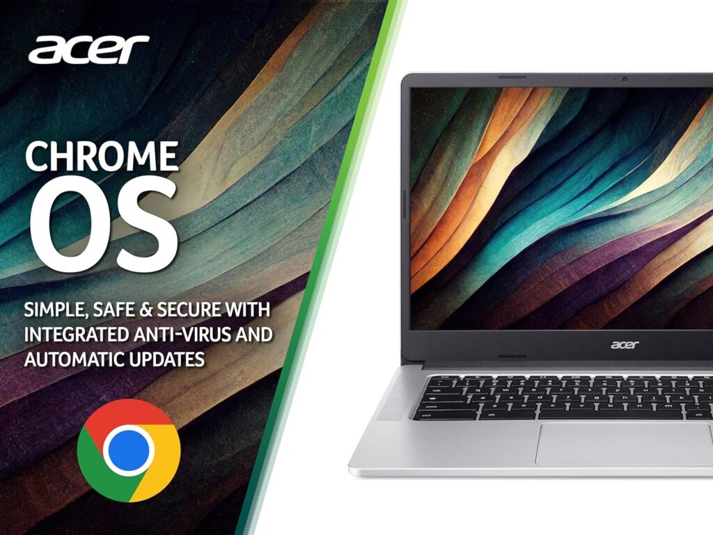 Acer Chromebook CB314-3H 14 inch Laptop - (Intel Celeron N4500, 4GB, 128GB eMMC, Full HD Display, Full HD Display, Google Chrome OS, Silver)