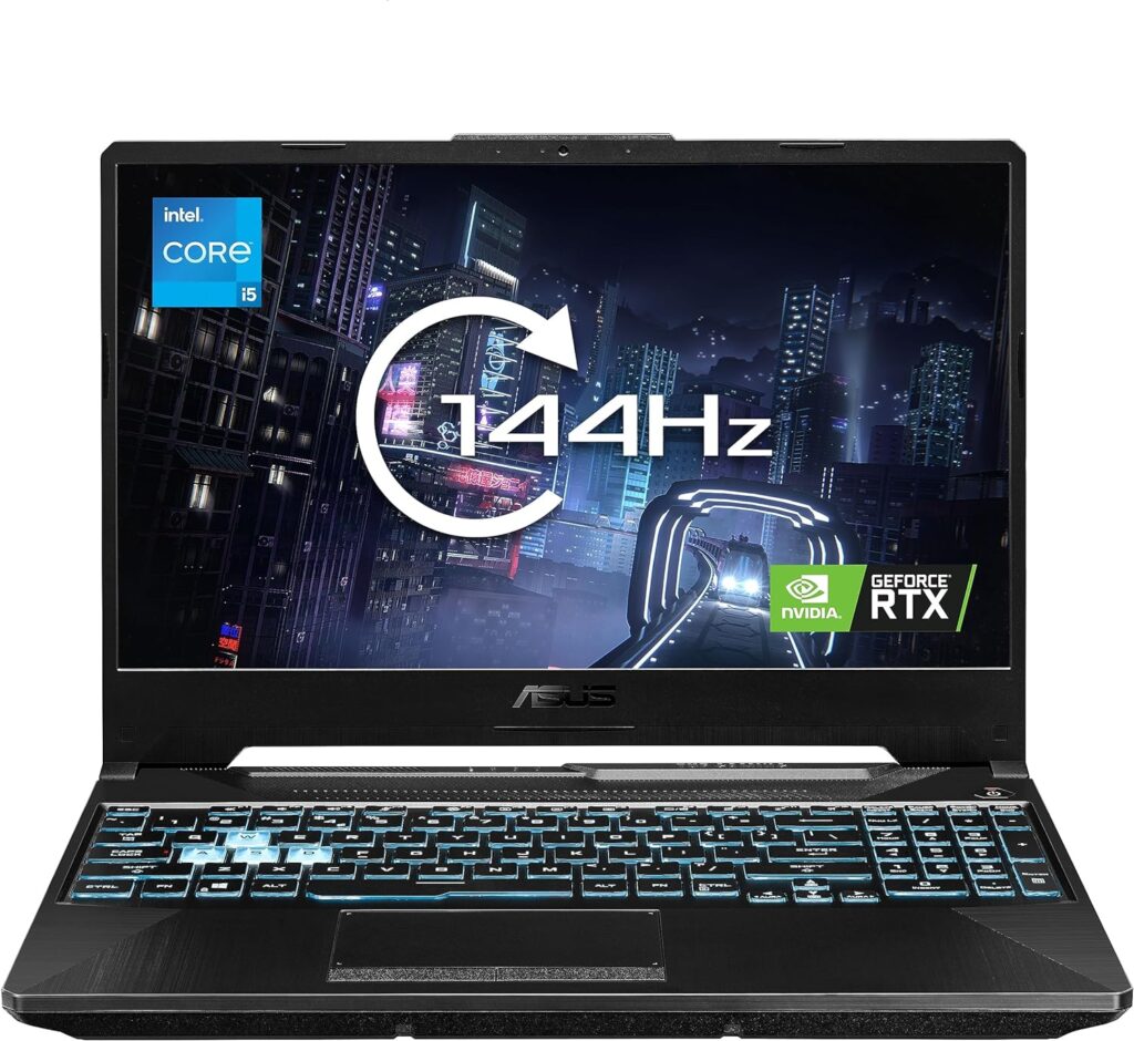 ASUS TUF F15 FX506HC 15.6 144Hz Full HD Gaming Laptop (Intel i5-11400H, NVIDIA GeForce RTX 3050, 8GB RAM, 512GB SSD, Windows 11)