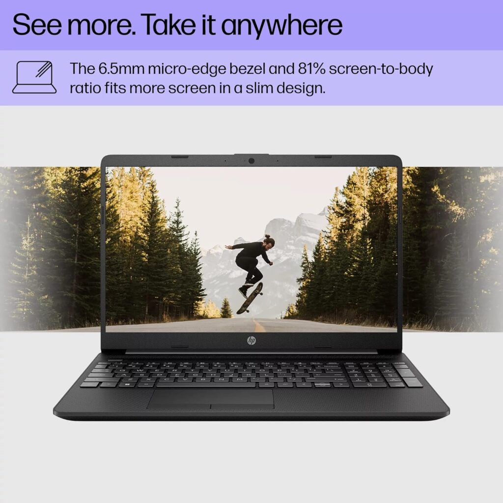 HP 2023 Newest Laptop, 15.6 Inch Display, Intel Pentium Quad-Core Processor, Intel UHD Graphics, 16GB RAM, 512GB SSD, Bluetooth, Wifi6, Windows 11 Home in S Mode, Black