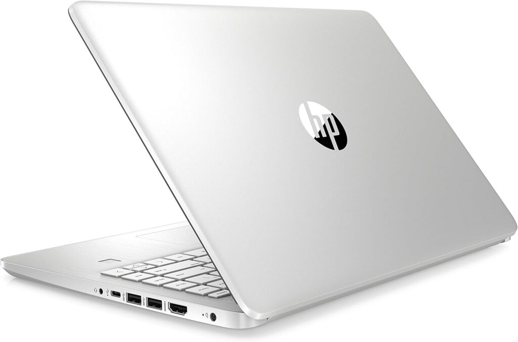 HP Laptop 14s-fq1000na, 14 Full HD Laptop, AMD Ryzen 5 5500U, 8GB Ram, 256 GB SSD, Windows 11 Home, Amazon Alexa Voice Service, Dual Front Facing Speakers, Silver