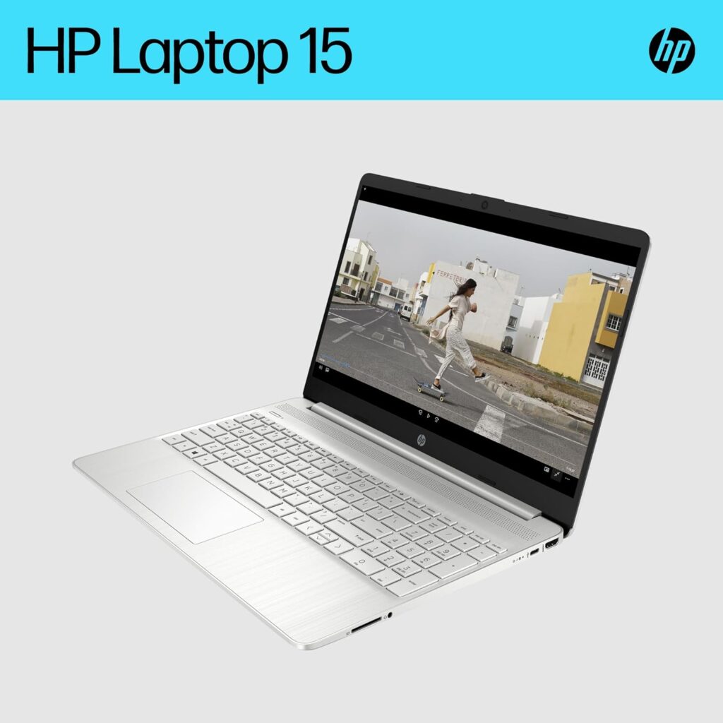 HP Laptop PC 15s-fq2015sa | Intel Core i3-1115G4 Processor | 8GB RAM | 256GB SSD | 15.6 inch Full HD 16:9 display | Microsoft Windows 11 Home OS | Natural Silver