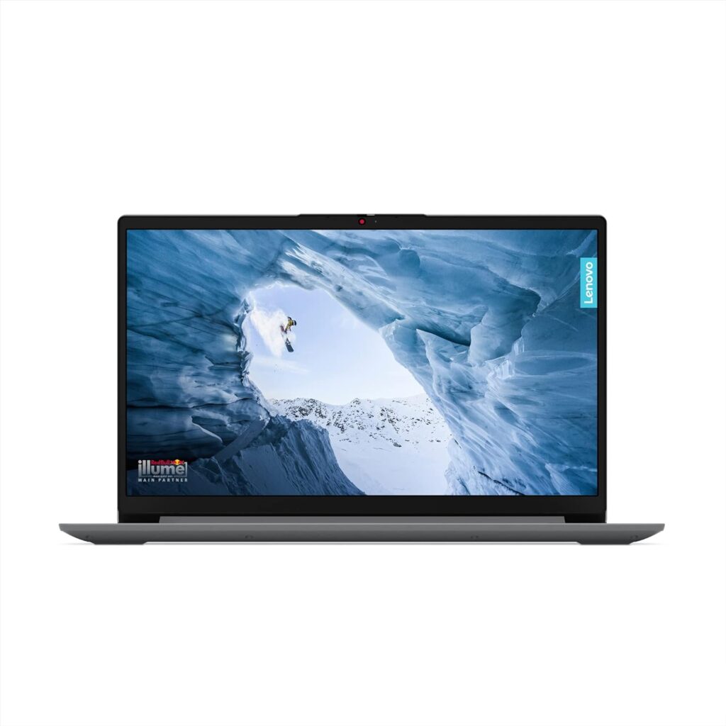 Lenovo IdeaPad 1 15 Inch Full HD Laptop (Intel Celeron N4120, 4GB RAM, 128GB eMMC, Windows 11 Home in S mode) - Cloud Grey, 1 Year Microsoft Office