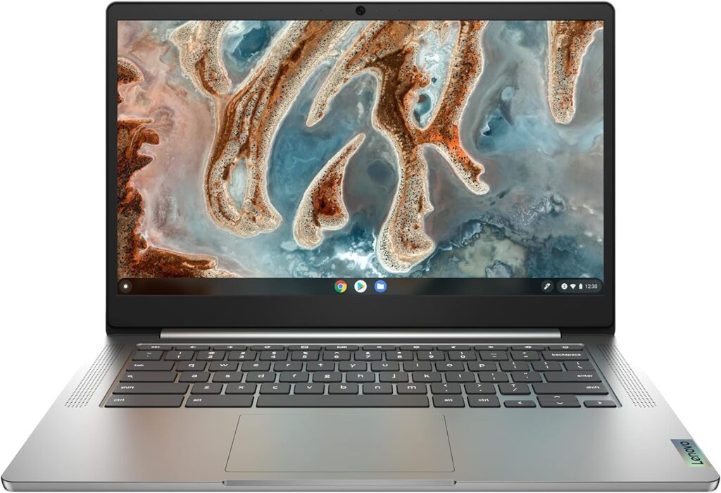 Lenovo IdeaPad 3 Chromebook 14 Inch Full HD Laptop (MediaTek MT8183, Integrated ARM Mali-G72 MP3 GPU, 4GB RAM, 64GB SSD, ChromeOS) - Abyss Blue