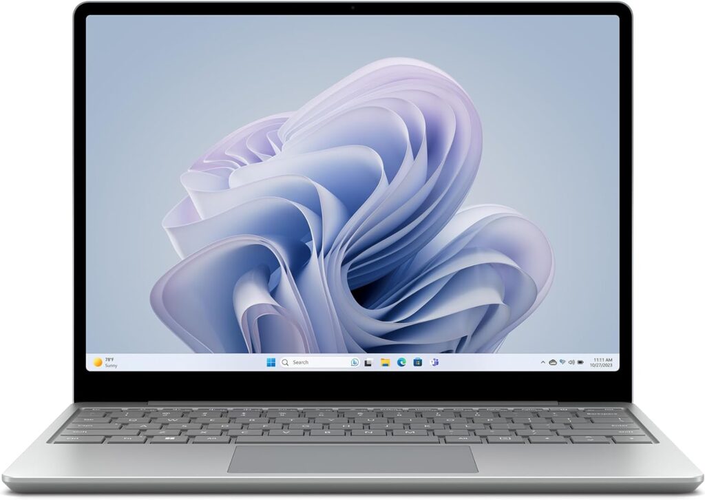 Microsoft Surface Laptop Go 3 | Ultra-Thin 12.4” Touchscreen Laptop | Intel Core i5 | 8GB RAM | 256GB SSD | Ice Blue | Windows 11 Home | 2023 Model