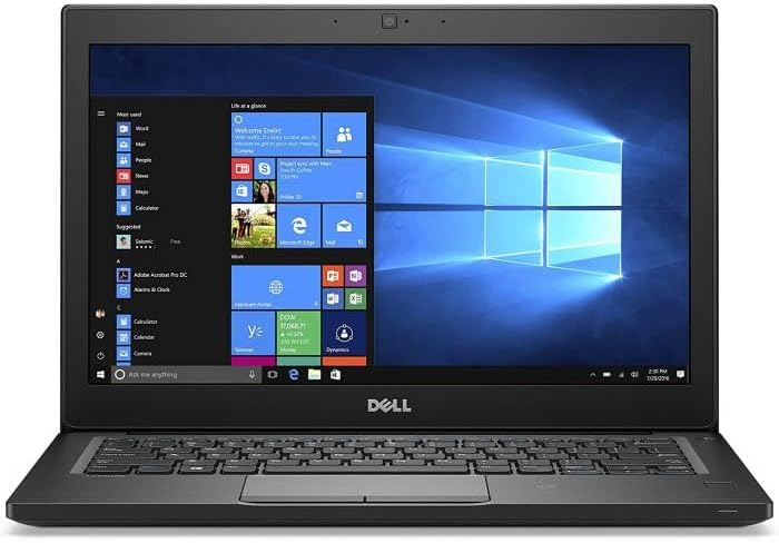 Windows 10 Dell Latitude 7280 i5-6300U Laptop PC - 8GB DDR4 - 256GB SSD - Webcam (Renewed)