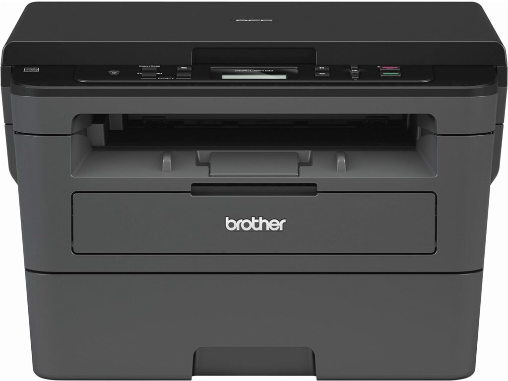 Brother DCP-L2510D Mono Laser Printer - All-in-One, USB 2.0, Printer/Scanner/Copier, 2 Sided Printing, A4 Printer, Small Office/Home Office Printer, UK Plug