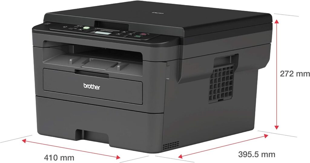 BROTHER DCP-L2627DWXL All-in-Box Print Bundle 3-in-1 Mono Laser Printer|Print, copy scan | Automatic 2-sided print |A4|UK Plug