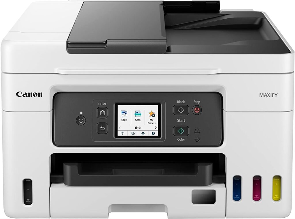 Canon MAXIFY GX3050-3-in-one refillable ink tank Wi-Fi printer. Environmentally friendly printing for Home office and Hybrid workers.