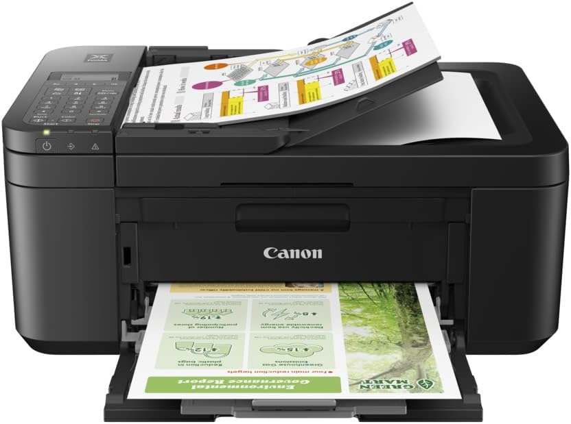 Canon PIXMA TR4650 - Multifunctional 4-in one inkjet printer with Wi-Fi and Cloud connectivity, perfect for home office