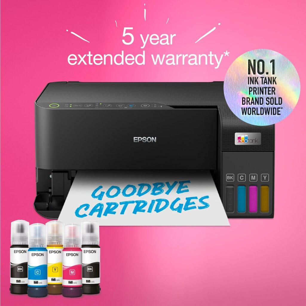 EcoTank ET-2830 A4 Multifunction Wi-Fi Ink Tank Printer, With Up To 3 Years Of Ink Included