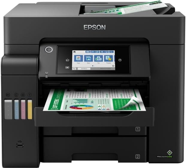 Epson EcoTank ET-5800 A4 Print/Scan/Copy/Fax High Performance Business Ink Tank Printer, With Up To 2 Years Worth Of Ink Included