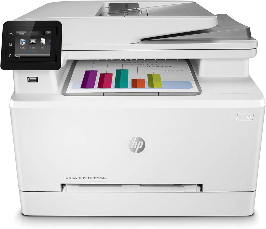 HP Colour LaserJet Pro M283fdw Multi-Function Printer (3 Years HP Commercial Warranty), White