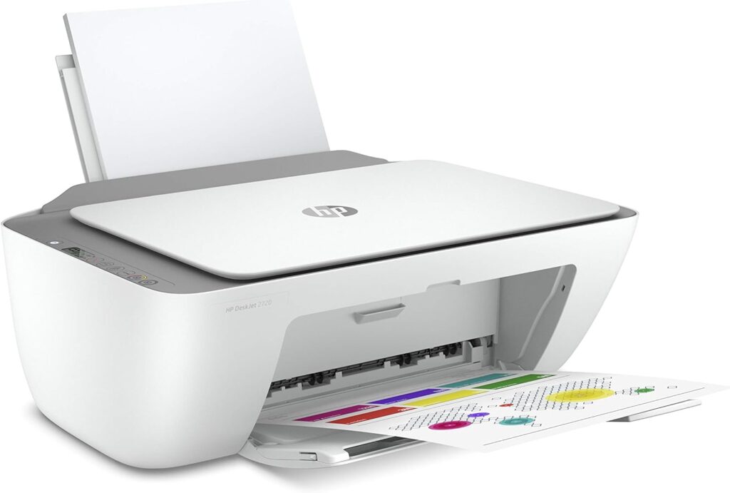 HP DeskJet 2720 All-in-One Colour Printer with Wireless Printing, Instant Ink with 2 Months Trial, White