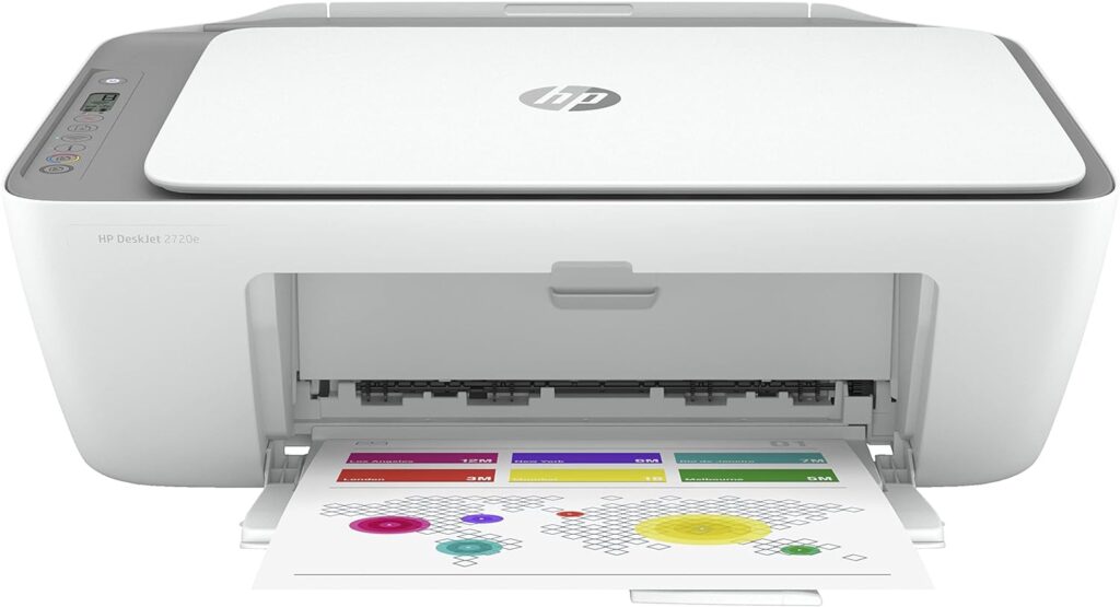 HP DeskJet 2720e all-in-one printer — color inkjet — 6 months of instant ink included HP + (Photocopy, Scan, Impression, WiFi)