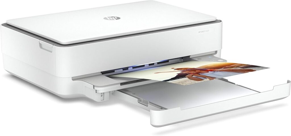 HP ENVY 6020 All-in-One Colour Printer with Wireless Printing, Instant Ink with 3 Months Trial, White