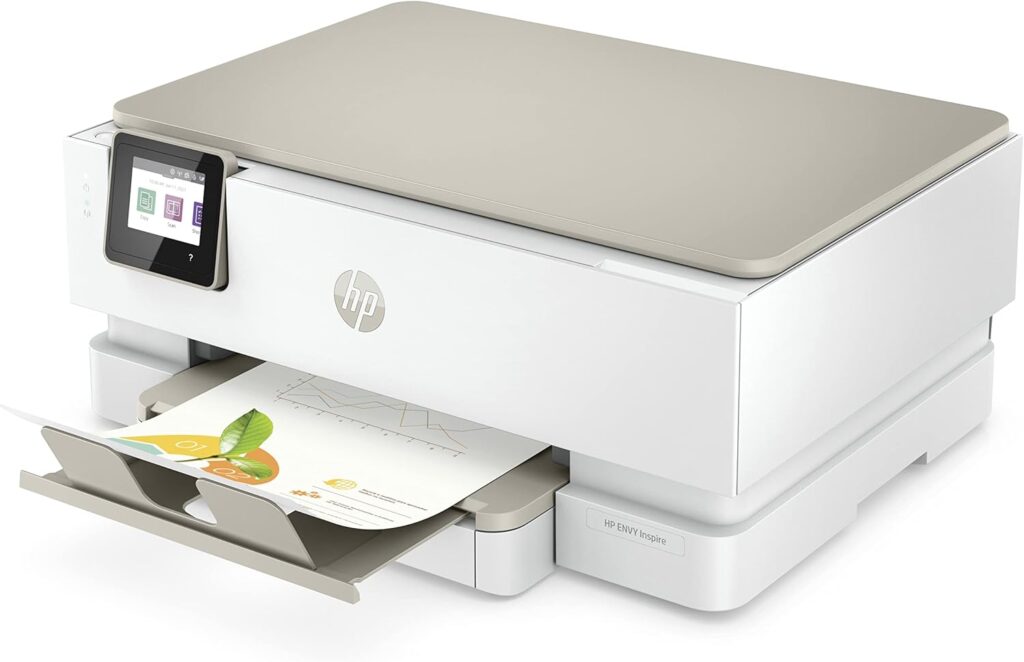 HP ENVY Inspire 7220e All-in-One Wireless Colour Printer with 3 months of Instant Ink Included with HP+, White