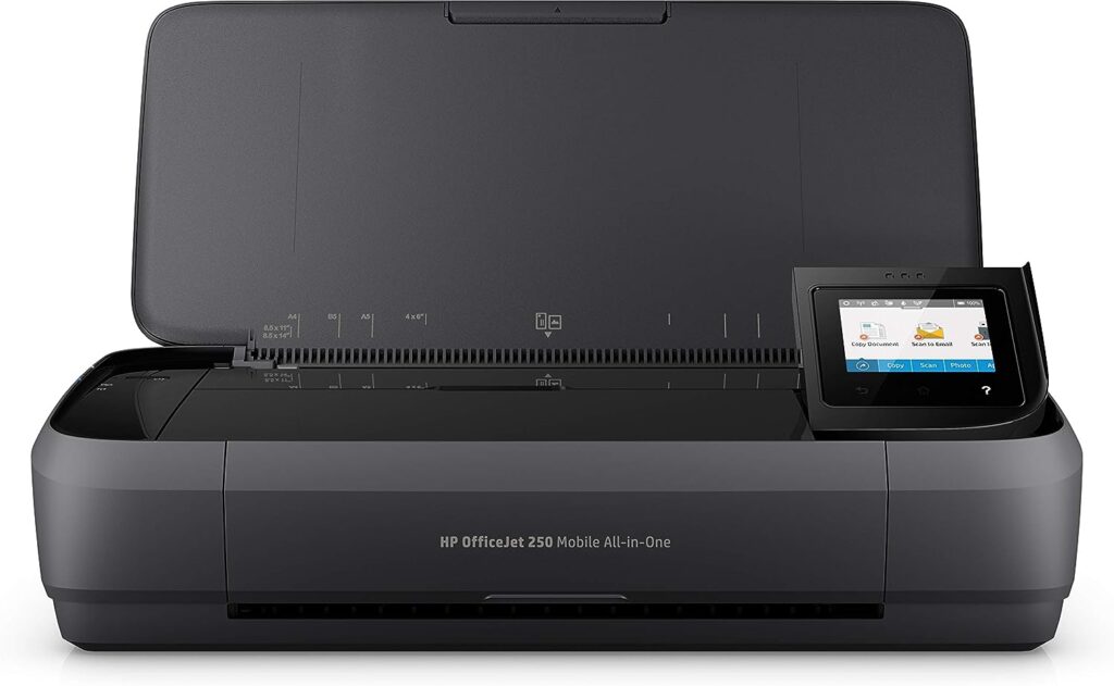 HP Officejet 250 mobile multifunction printer (printer scanner, copier, WLAN, HP ePrint, Wifi Direct, USB, 4800 x 1200 dpi) black