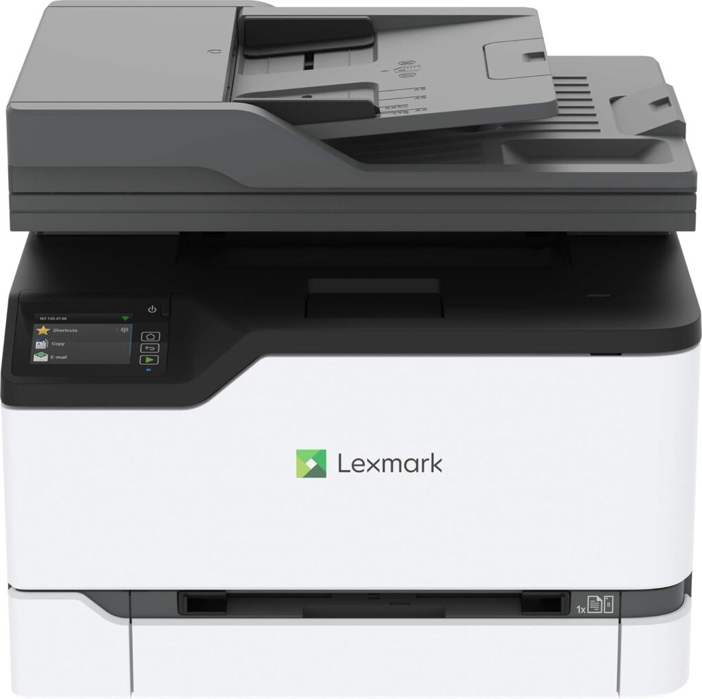 Lexmark MC3426i Colour All In One Printer with Touchscreen, Multifunction Laser for Office, Wireless, Mobile Ready Duplex Printing, 3 Year Guarantee (Print, Copy, Scan, Cloud Fax, 4-Series)