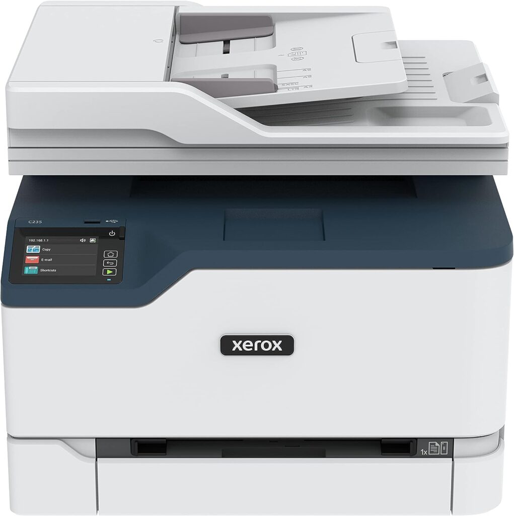 Xerox C235 Colour Multifunction Printer, Print/Scan/Copy/Fax, Laser, Wireless, All In One