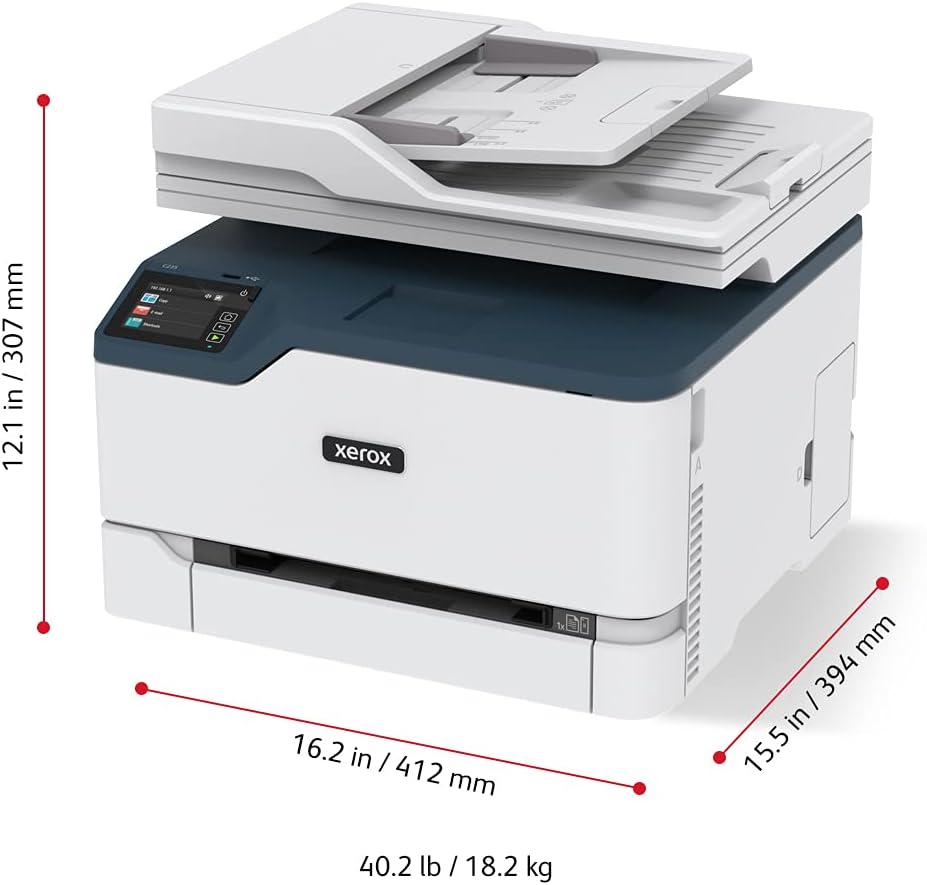 Xerox C235 Colour Multifunction Printer, Print/Scan/Copy/Fax, Laser, Wireless, All In One