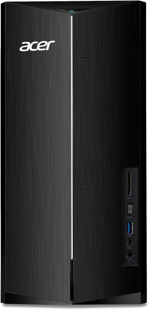 Acer Aspire TC-1760 Desktop PC - (Intel Core i3-12100, 8GB, 2TB HDD, Wireless Keyboard and Mouse, Windows 11, Black)