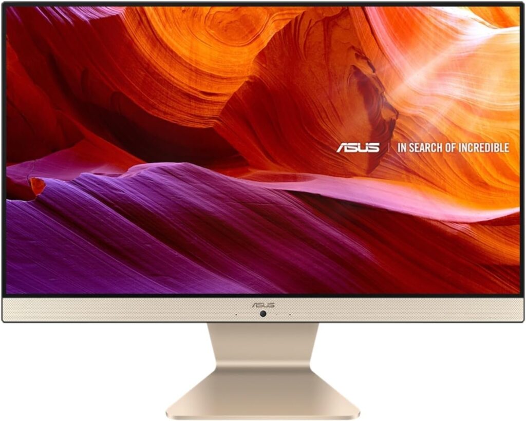 Asus Vivo AIO V222GAK 21.5-Inch FHD All-in-One Desktop PC (Intel Celeron J4025, 4GB RAM, 256GB SSD, Intel UHD Graphics 600, Windows 11)