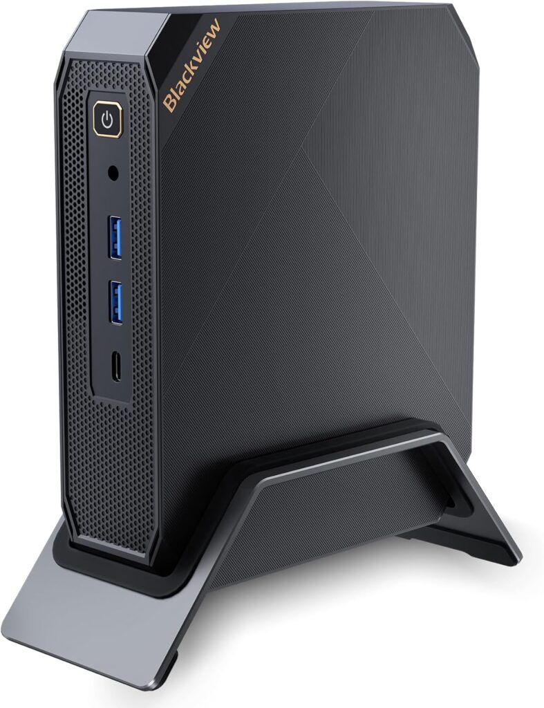 Blackview Mini Gaming PC, MP200 Intel i5-11400H(4.50GHz) Mini PC Windows 11 Pro, 16GB DDR4 512GB SSD, 6 Cores 12 Threads, Mini Desktop Computer 4K-Triple-Screen, Gigabit Ethernet, WiFi6 BT5.2 USB3.0×4