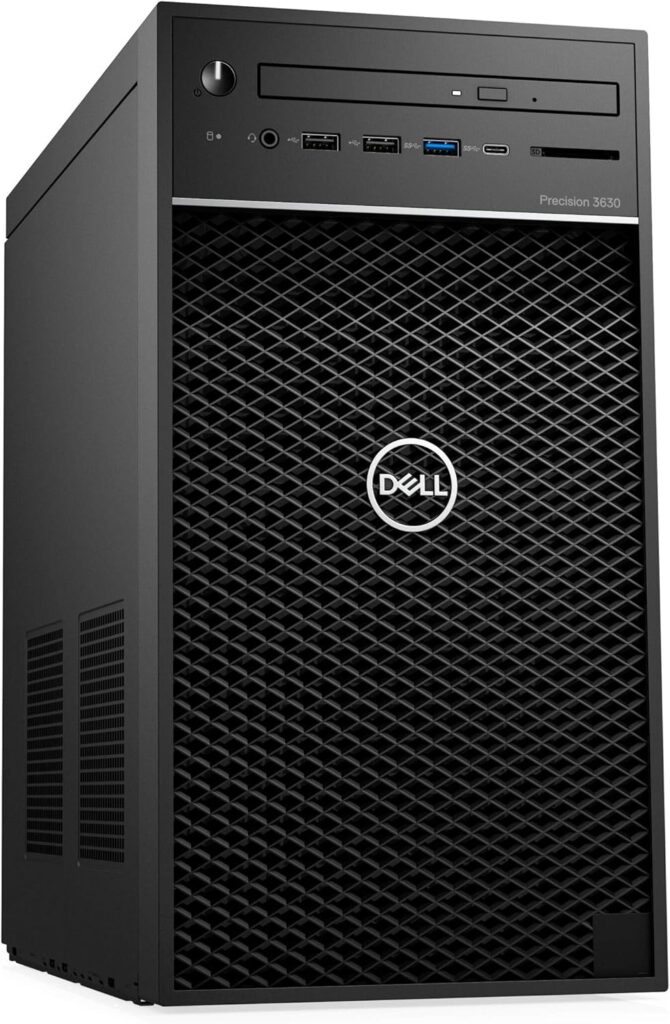 Dell Precision 3630 Tower Workstation Desktop PC Computer CAD 2D 3D Xeon 3.50GHz 32GB 1TB NVMe Nvidia Quadro P620 Windows 10 Pro Windows 11 Upgrade V5Y7N (Renewed)