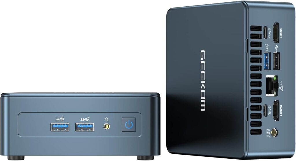 GEEKOM Mini IT12 NUC Desktop Computer with Upgraded i7-12650H, 16GB RAM, 512GB SSD - Significantly More Powerful Mini PC