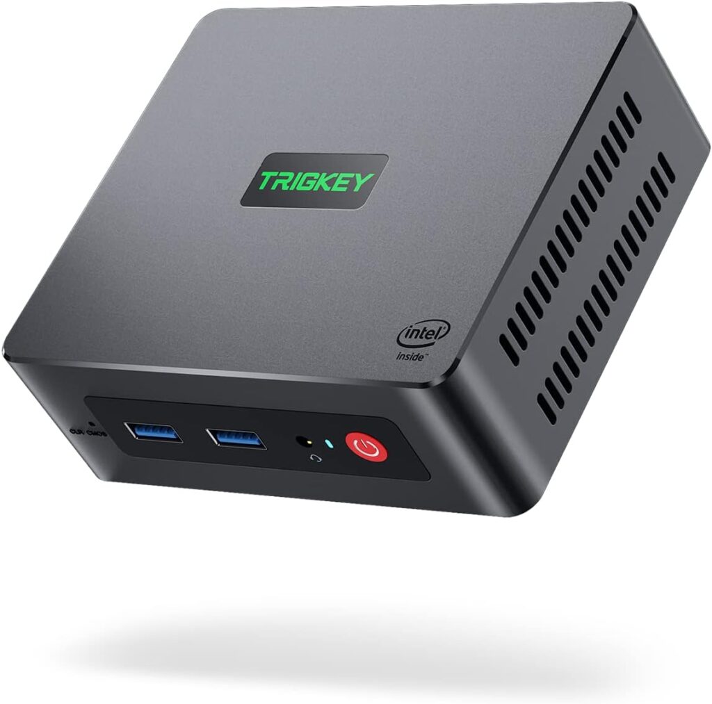 Mini PC Desktop PC 12th Gen Intel N100 4C/4T 16G DDR4 500G M.2 PCIE1 SSD TRIGKEY G4 Mini Computer, Working Micro PC, 4K@60Hz UHD Graphics Dua; Display/WiFi 6/Micro Computer