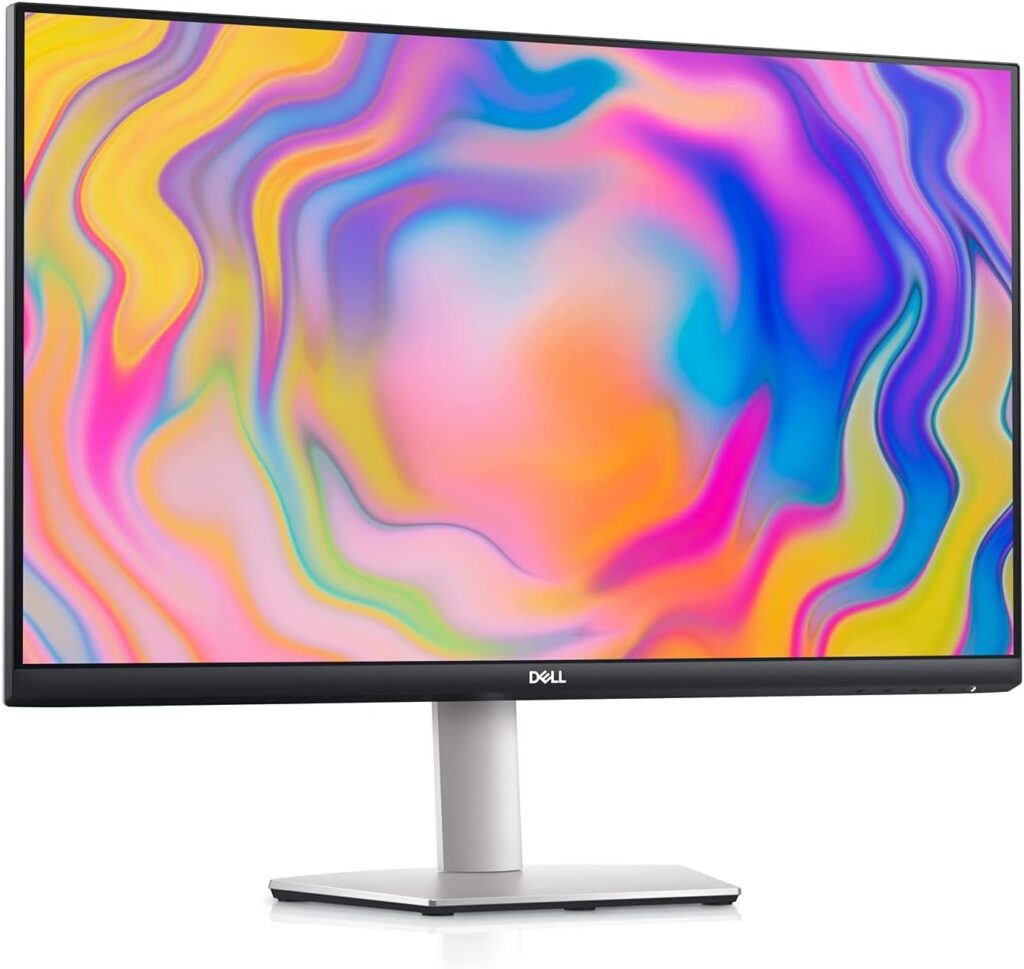 Dell S2722QC USB-C 27 Inch 4K UHD (3840x2160) Monitor, 60Hz, IPS, 4ms, AMD FreeSync, 99% sRGB, HDR, Built-in Speakers, USB-C, 2x HDMI, 2x USB, 3 Year Warranty, Silver