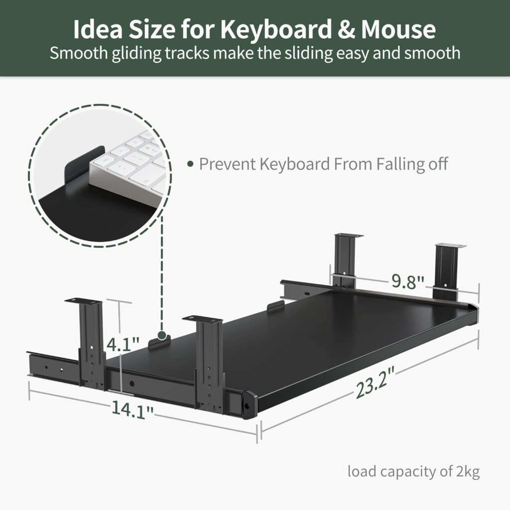 FEZIBO Height Adjustable Electric Standing Desk with Keyboard Tray, 100 x 60 cm Sit Stand up Desk with Splice Board, White Frame/White Top