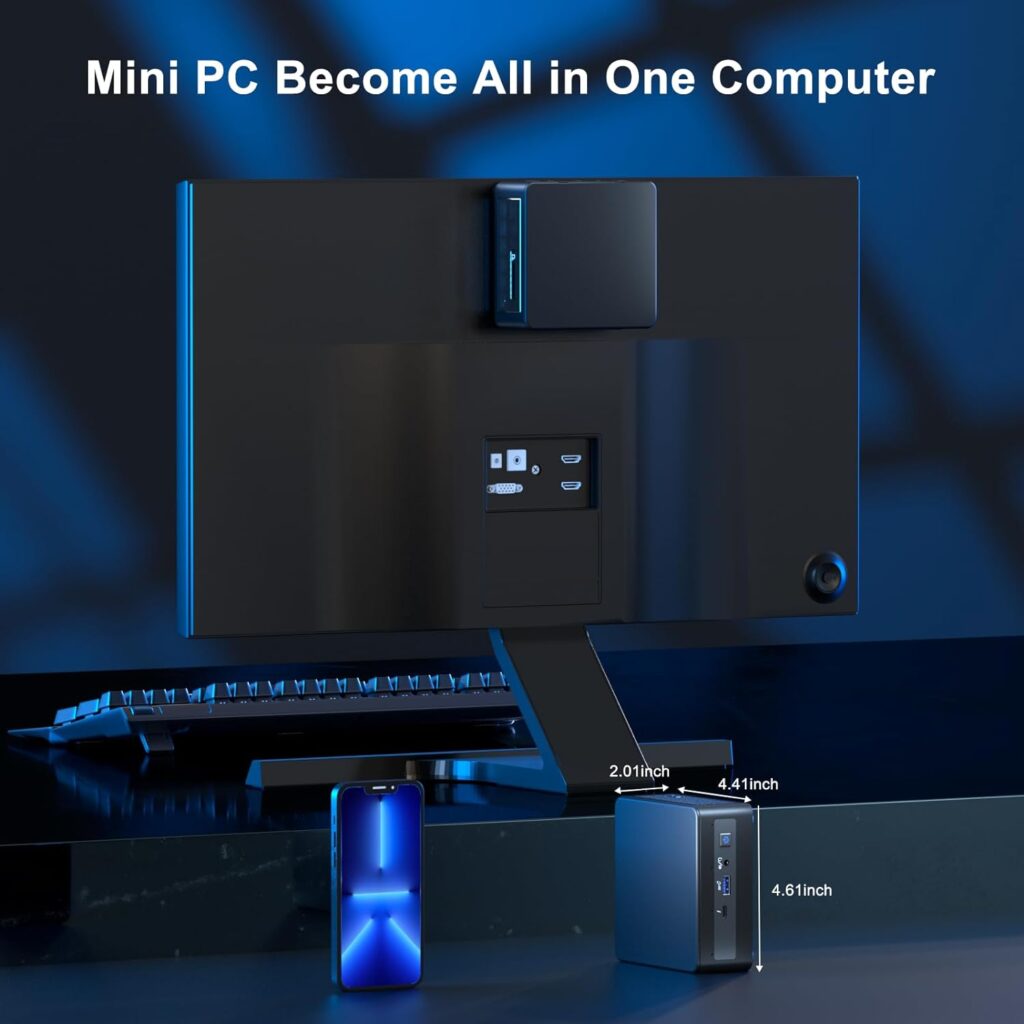 Intel Mini PC, Intel NUC 11 Barebone with Intel Core i5-1135G7(4C/8T, Up to 4.2 GHz), 8MB Cache, Intel Mini Comoputer Support 8K, Bluetooth 5.2, WIFI6