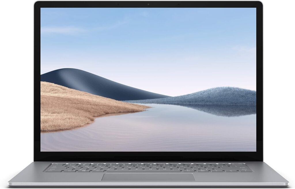 Microsoft Surface Laptop 4 Super-Thin 15 Inch Touchscreen Laptop (Platinum) AMD Ryzen 7 with Radeon Graphics (Microsoft Surface Edition) 8GB RAM, 256GB SSD, Windows 11 Home, 2022 Model