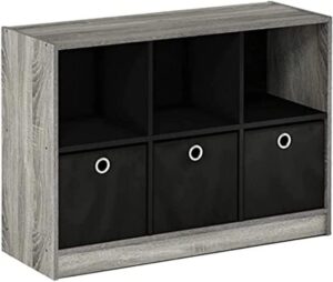 FURINNO Bookcases in French Oak Grey