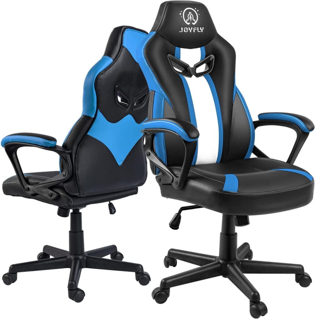 JOYFLY Computer Chair Office Gaming Chair for Adults,Racing Style Ergonomic PC Chair with Adjustable Swivel Chair with Lumbar Support(Black)