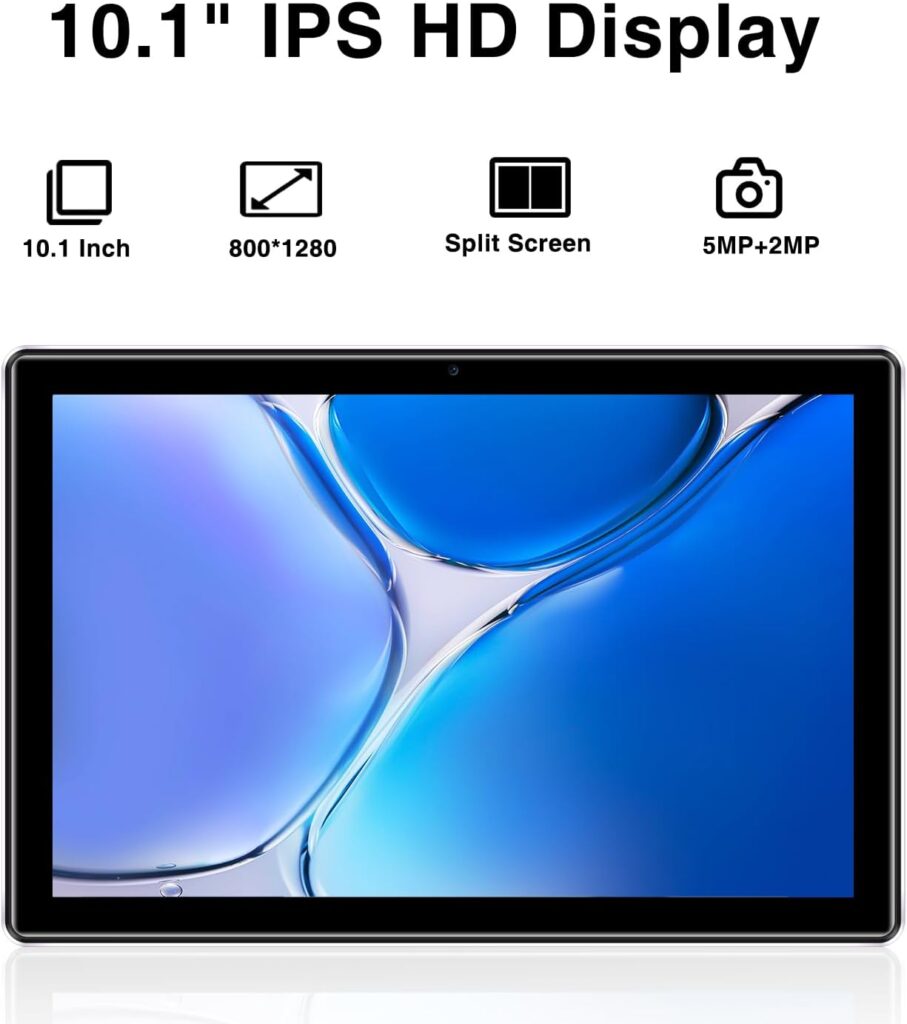 DOOGEE U9 Tablets 10 inch Android 13 Tablet PC, 7GB RAM+64GB ROM(1TB TF), Quad-Core 2.0 GHz/1280 * 800 HD+ IPS/WiFi 6/Bluetooth 5.0/5060mAh/8MP+5MP/OTG/Type C/3.5mm Headphone Jack(Black)