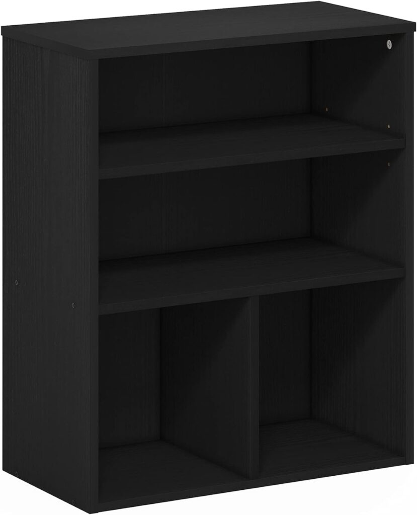 Furinno Pasir 3 Tier Display Bookcase, Display Shelf, White 59.9(W) x 71.4(H) x 30(D) cm