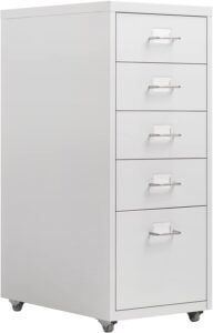 HollyHOME 5-Drawer Mobile File Cabinet