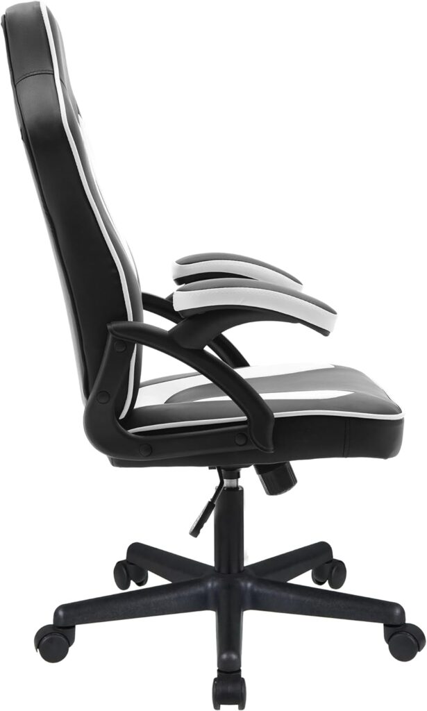 Play haha.Gaming chair Office chair Swivel chair Computer chair Work chair Desk chair Ergonomic Chair Racing chair Leather chair PC gaming chair (White)