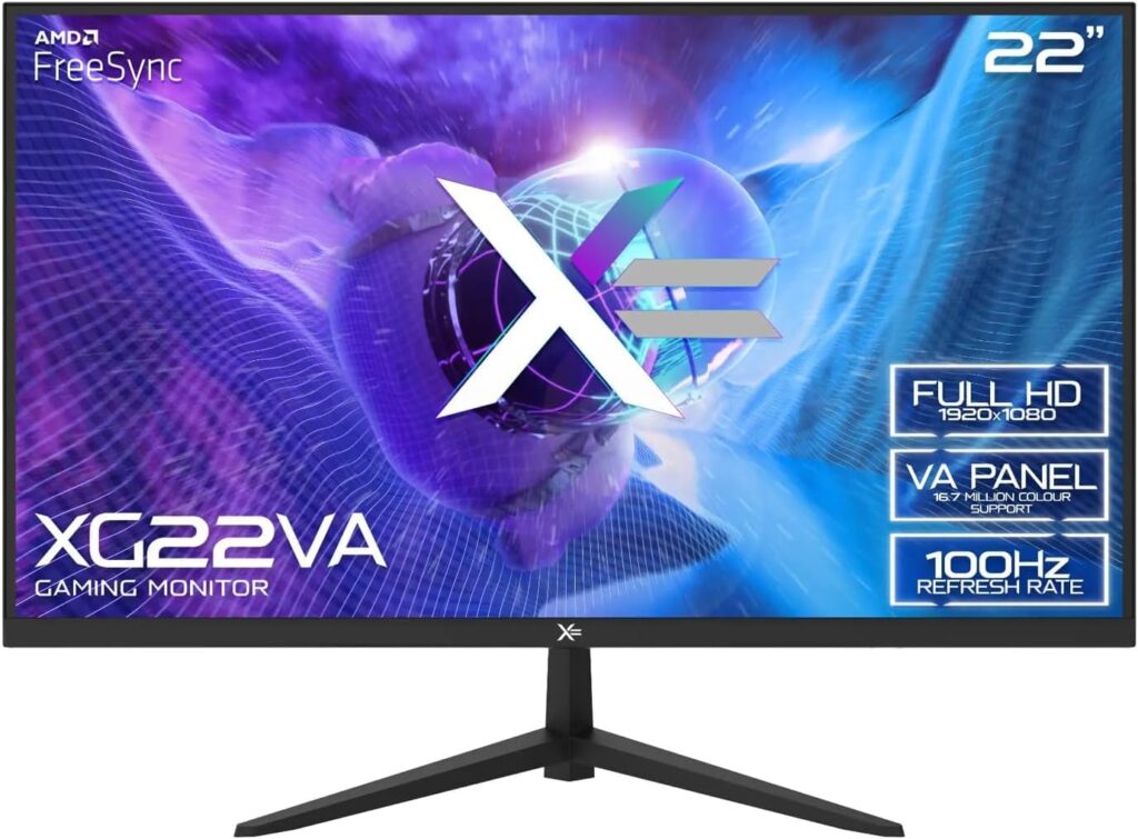 X= XG22VA 21.5 FULL HD VA 75Hz FreeSync HDMI VGA Gaming Monitor with Speakers